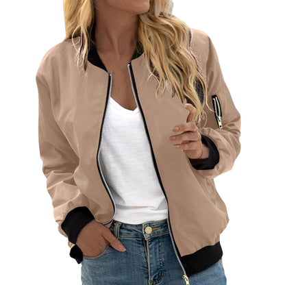 Shirlee - Tilfeldig bomberjakke i retro-stil for damer