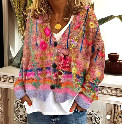 Daphné - Behagelig og fargerik genser for kvinner