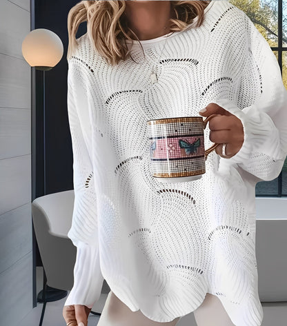 Kassandra - Stilig, utskåret genser for damer