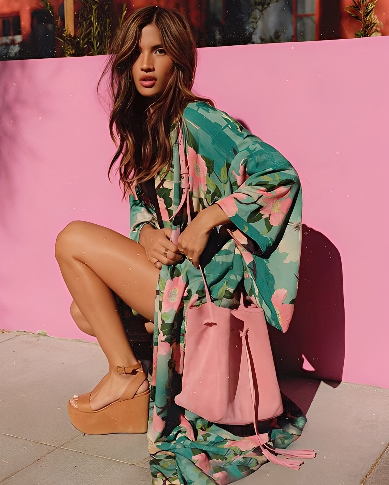 Chantal - Lett kimono-kjole for kvinner