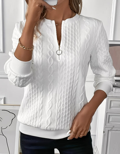 Davida - Stilfull, mykt vattert genser for damer