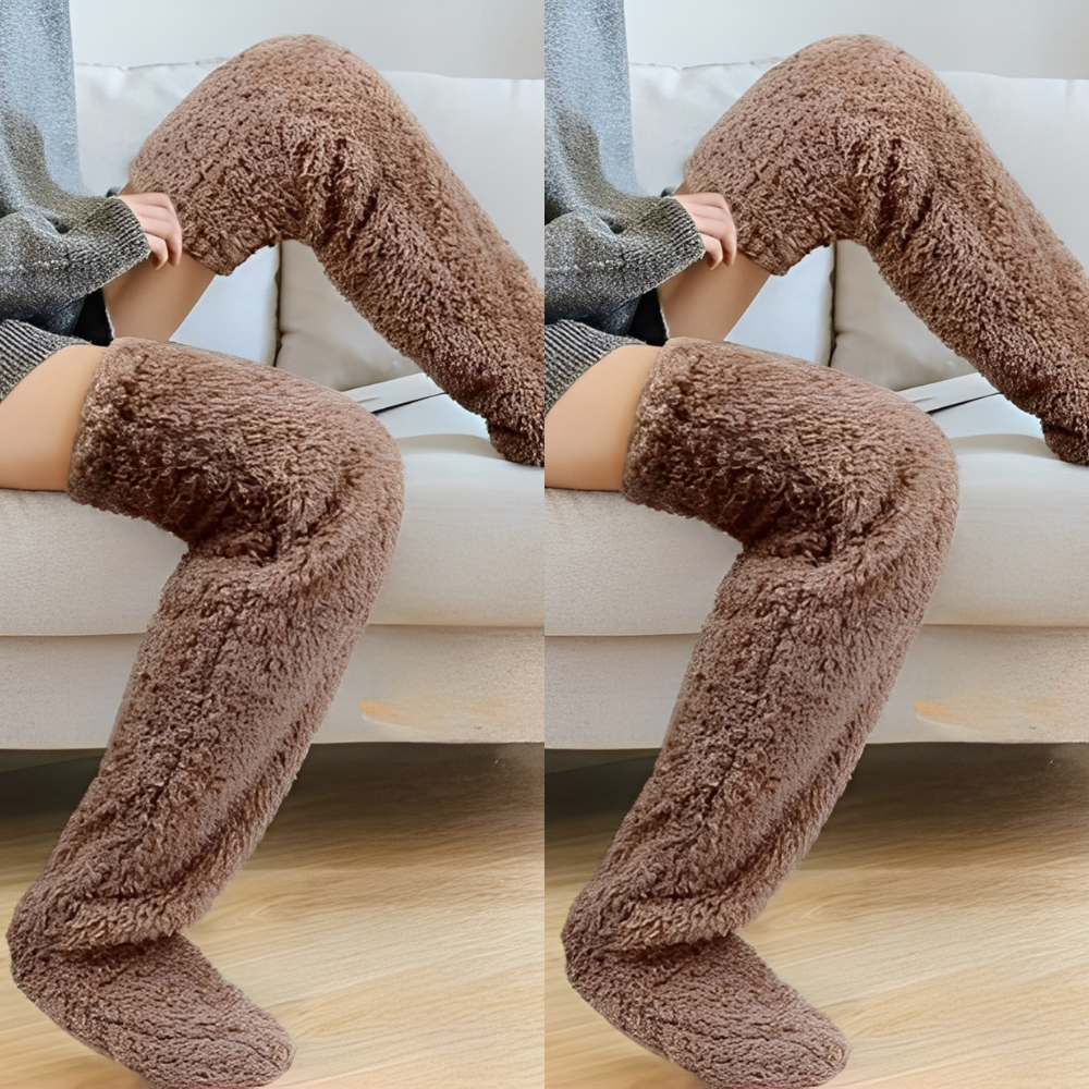 Camellia - Varme, overknee vintersokker for damer