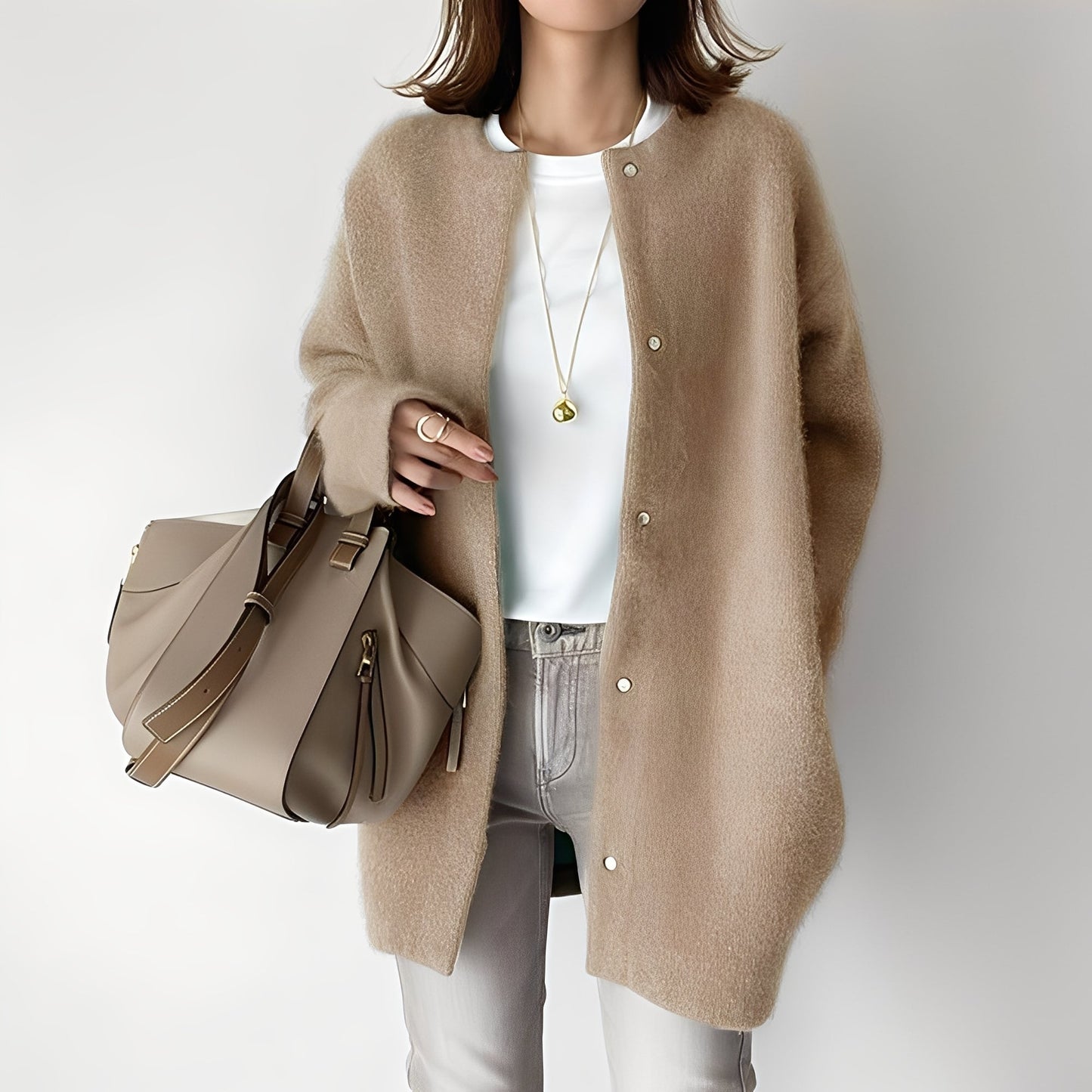 Dahlia - Stilfull, locker sittende Cardigan for Damer