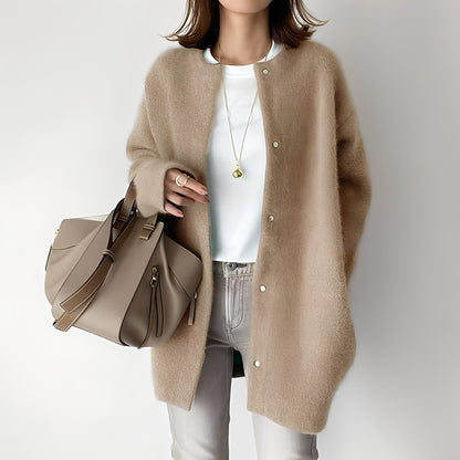 Dahlia - Stilfull, locker sittende Cardigan for Damer