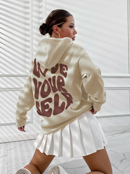 Daria – Trykt Bomull-Hoodie