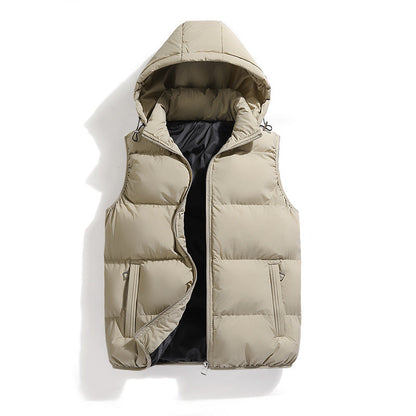 Kenneth - Moderne, varm vest med hette for herrer
