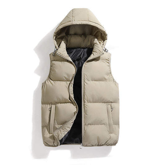 Kenneth - Moderne, varm vest med hette for herrer