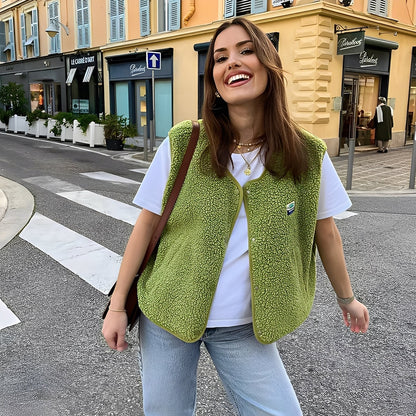 Vanessa - Uformell Fleecevest for Kvinner