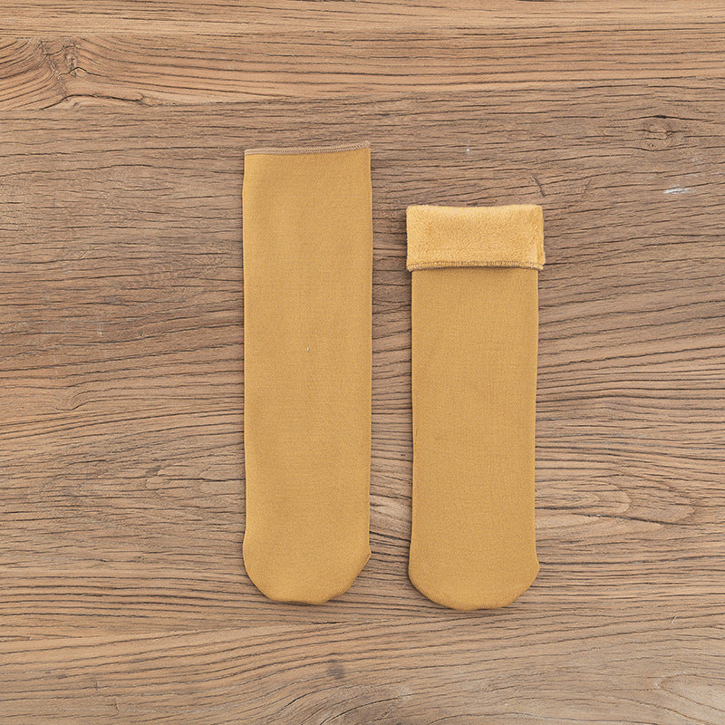 Gloria - Varme fløyel-snøsokker for damer