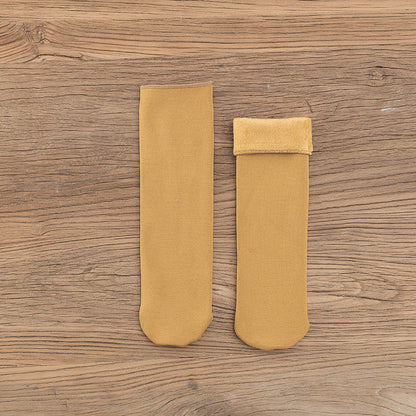 Gloria - Varme fløyel-snøsokker for damer