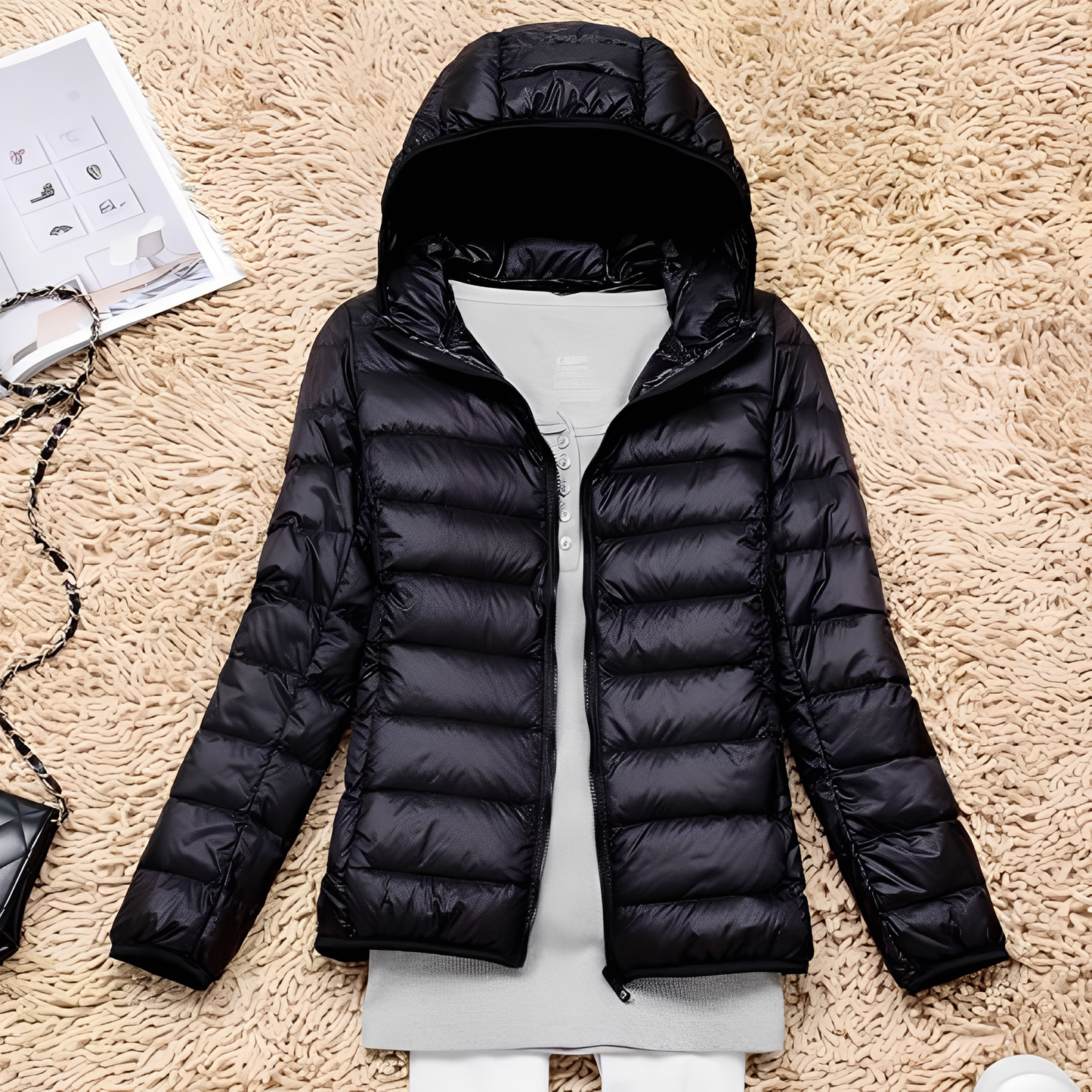 Lyndsay - Enkel, smal dame dunjakke