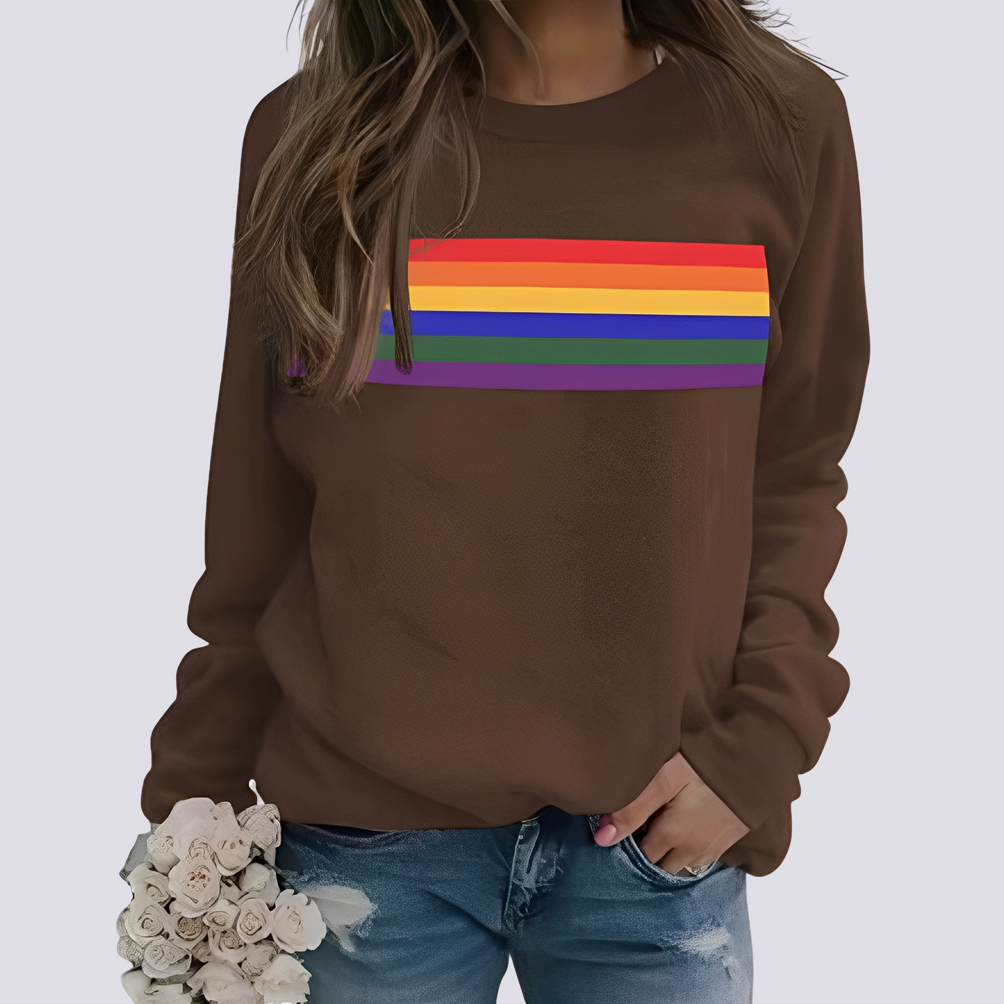 Roseann - Stilfull Genser med fargerik trykk for damer