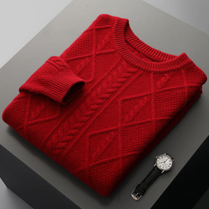 Denzel - Stilfull, myk genser for herrer med raffinert vri