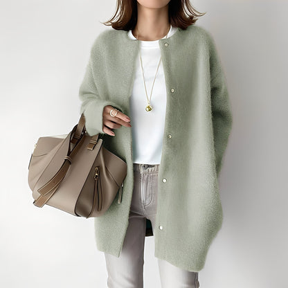 Savanah - Elegant, myk, løs sittende cardigan for damer