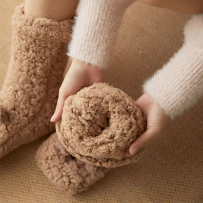 Caelie - Stilige, søte, tykke fleece-sokker for damer