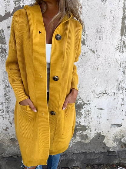 Kimmie - Tilfeldig lang hette-cardigan til damer