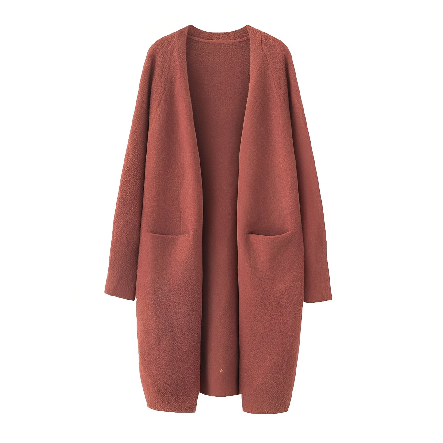 Claudie - Lang klassisk cardigan for kvinner