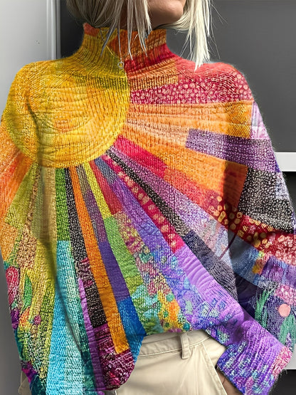 Giselle - Stilfulle, fargerike rullekragegenser for damer