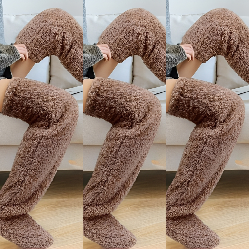 Camellia - Varme, overknee vintersokker for damer