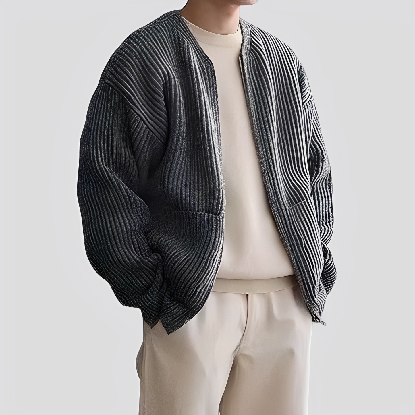 Declan - Stilfulle strikkejakke for herrer