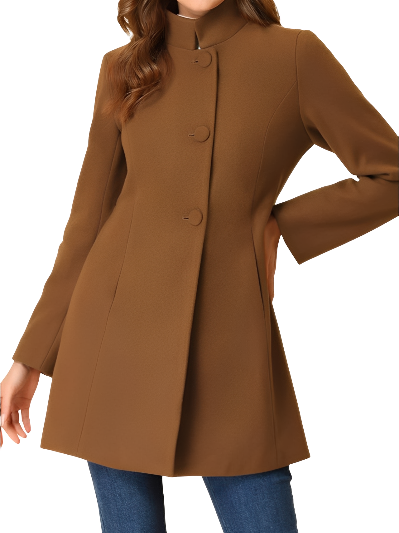 Kaitlyn - Elegant, smal jakke med knappe-lukking for damer