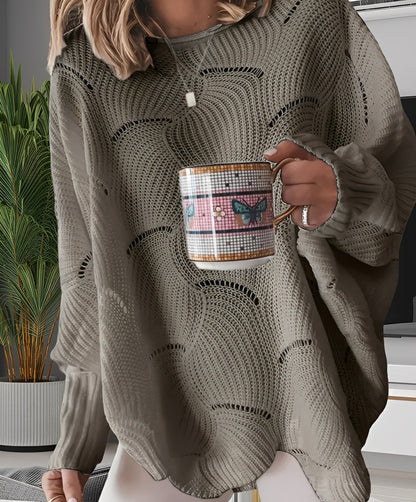 Kassandra - Stilig, utskåret genser for damer