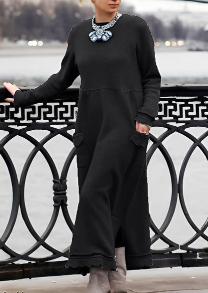 Emma - Stilfulle, løse, varme kjole for damer