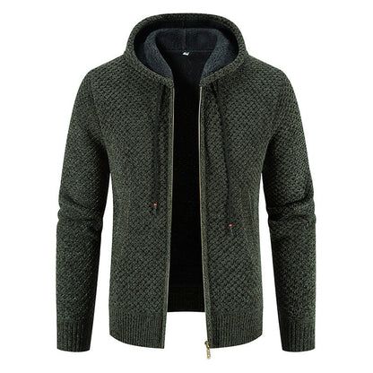 Reynard - Stilig Fleece-Cardigan med Hette for Herrer