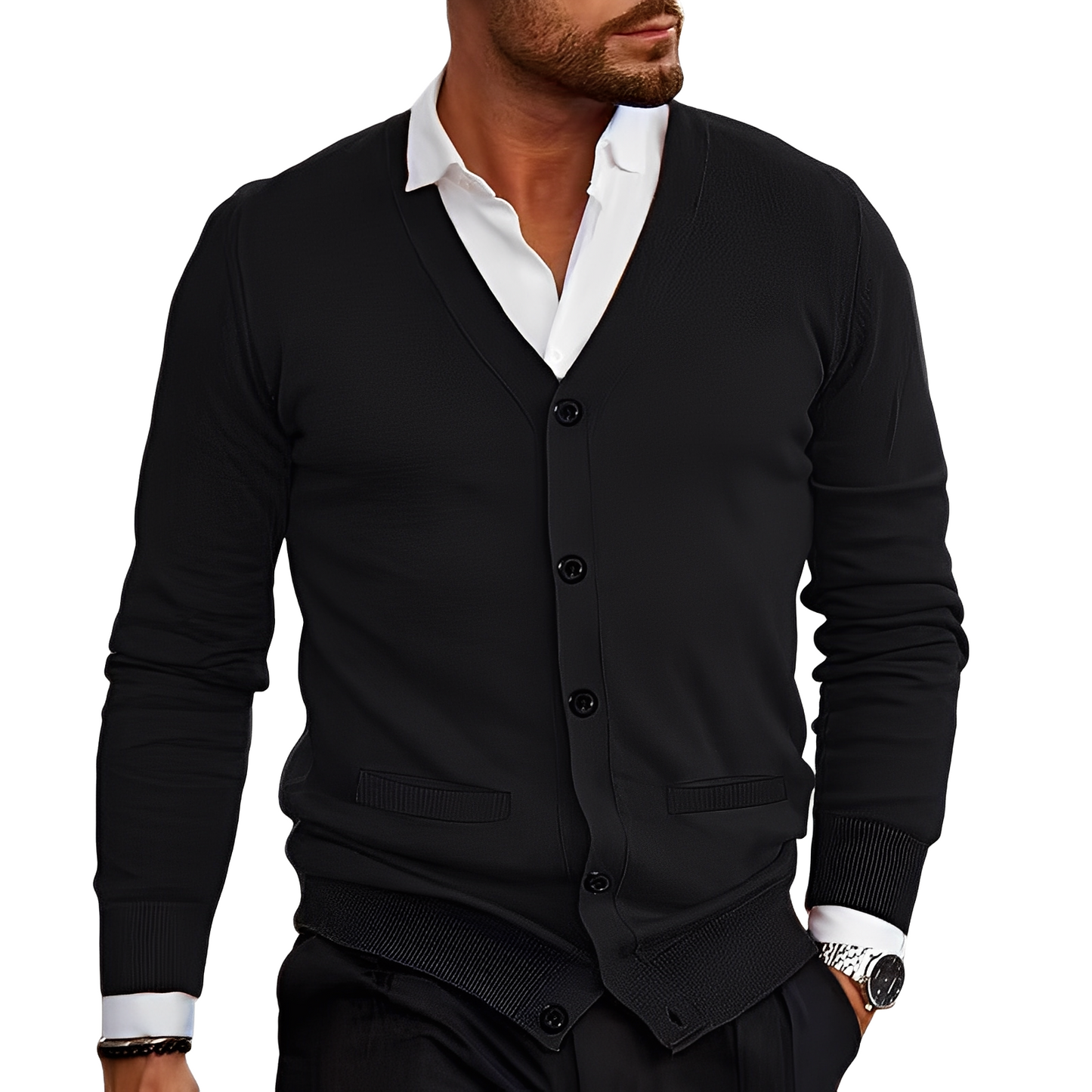 Bradley - Løs, enkel cardigan for herrer