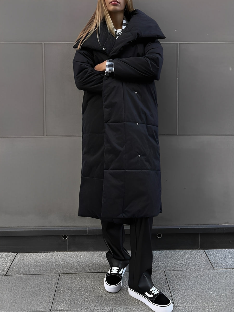 Adaline - Lang, varm, vattert jakke for damer