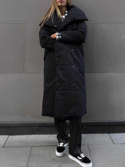 Adaline - Lang, varm, vattert jakke for damer