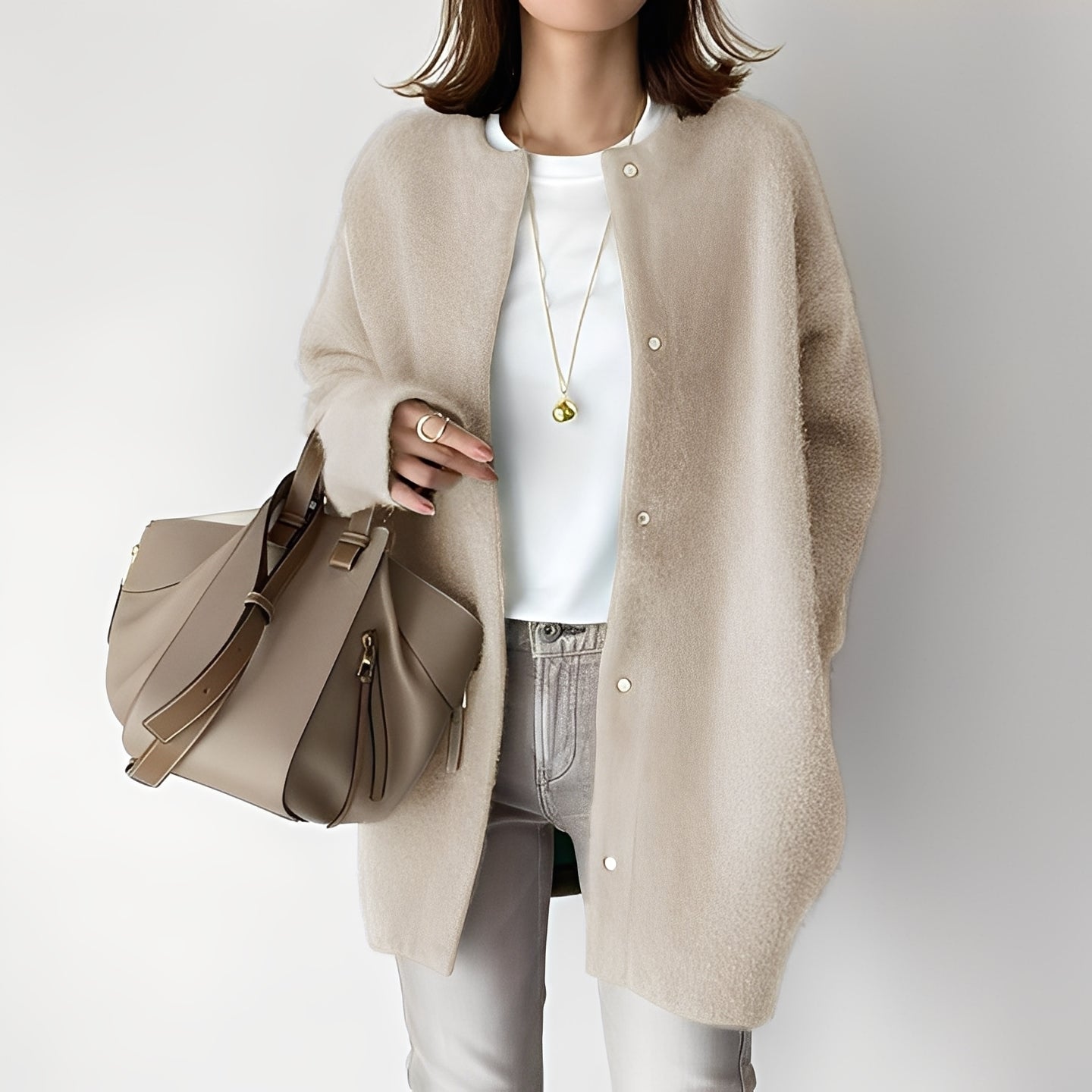 Dahlia - Stilfull, locker sittende Cardigan for Damer