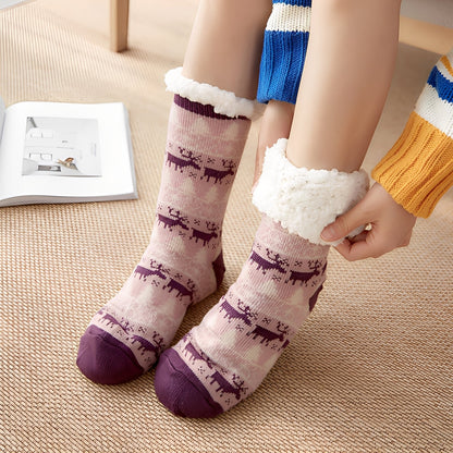 Clarice - Stilfulle middelslange julesokker for damer