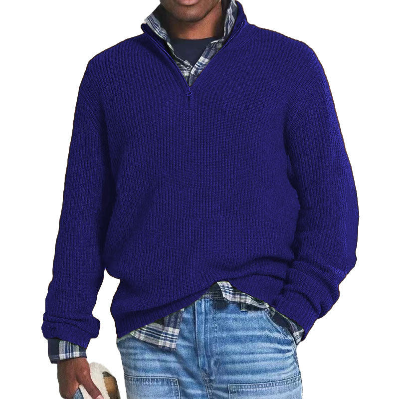 Charlton - Casually elegant men's cashmere sweater with zipper