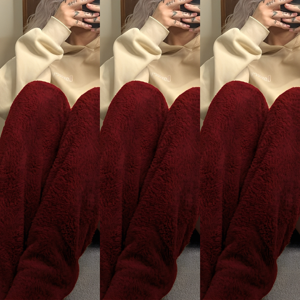 Camellia - Varme, overknee vintersokker for damer