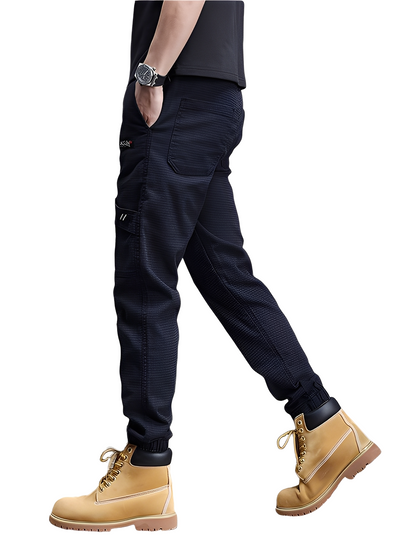 Alvin - Stilige Stretch-joggebukse med snor for herrer