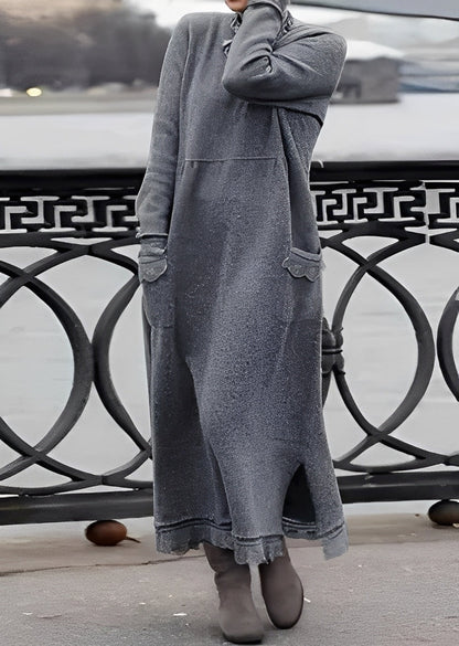 Emma - Stilfulle, løse, varme kjole for damer