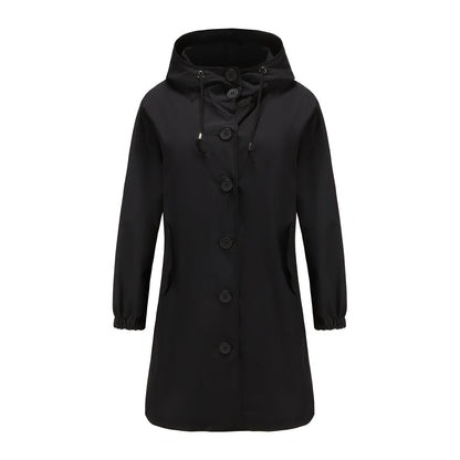 Vivyan - Lässig vannavvisende jakke med hette for damer