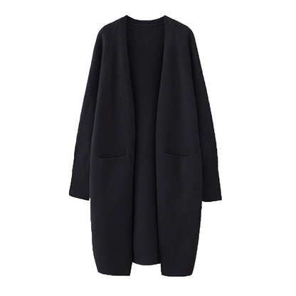 Claudie - Lang klassisk cardigan for kvinner