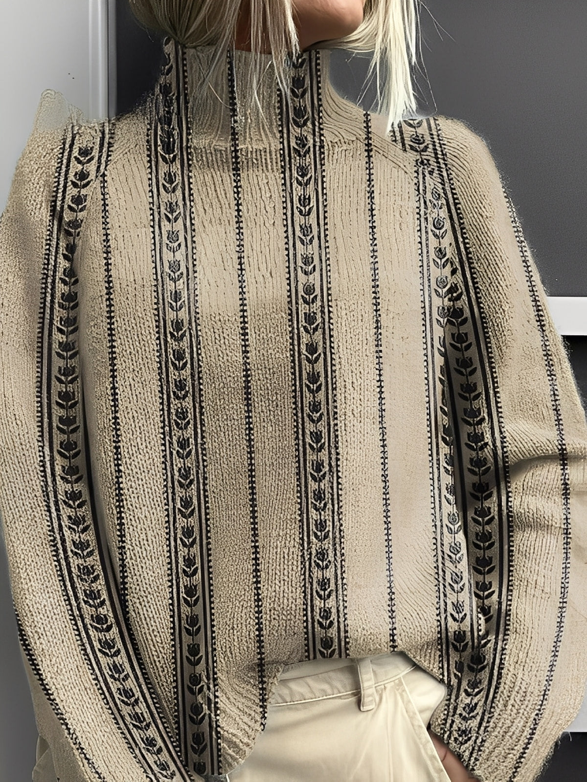 Giselle - Stilfulle, fargerike rullekragegenser for damer