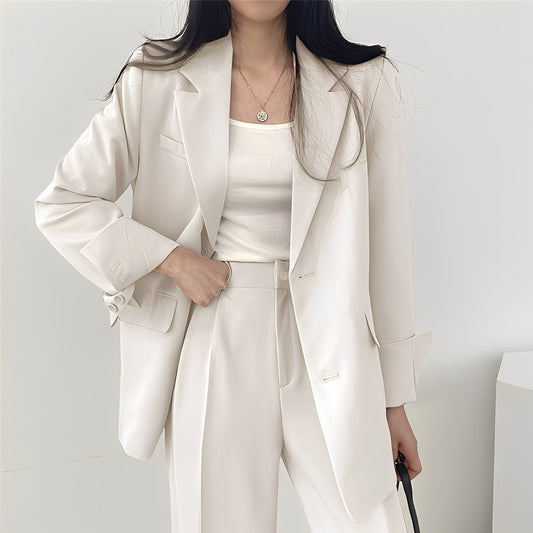 Alethea - Elegante sett med løs blazer og bukse for damer