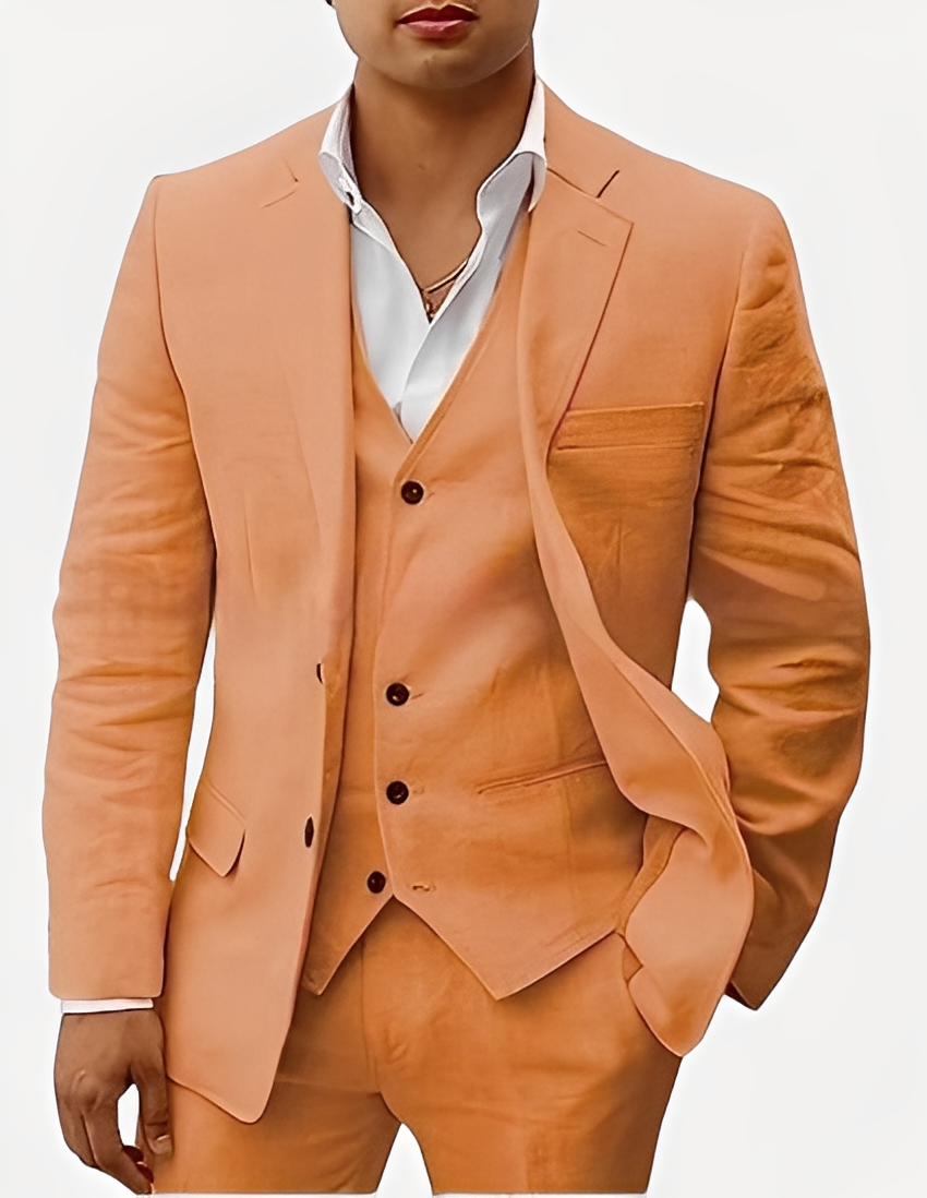 Beckham - Elegant tredelt linsett for herrer