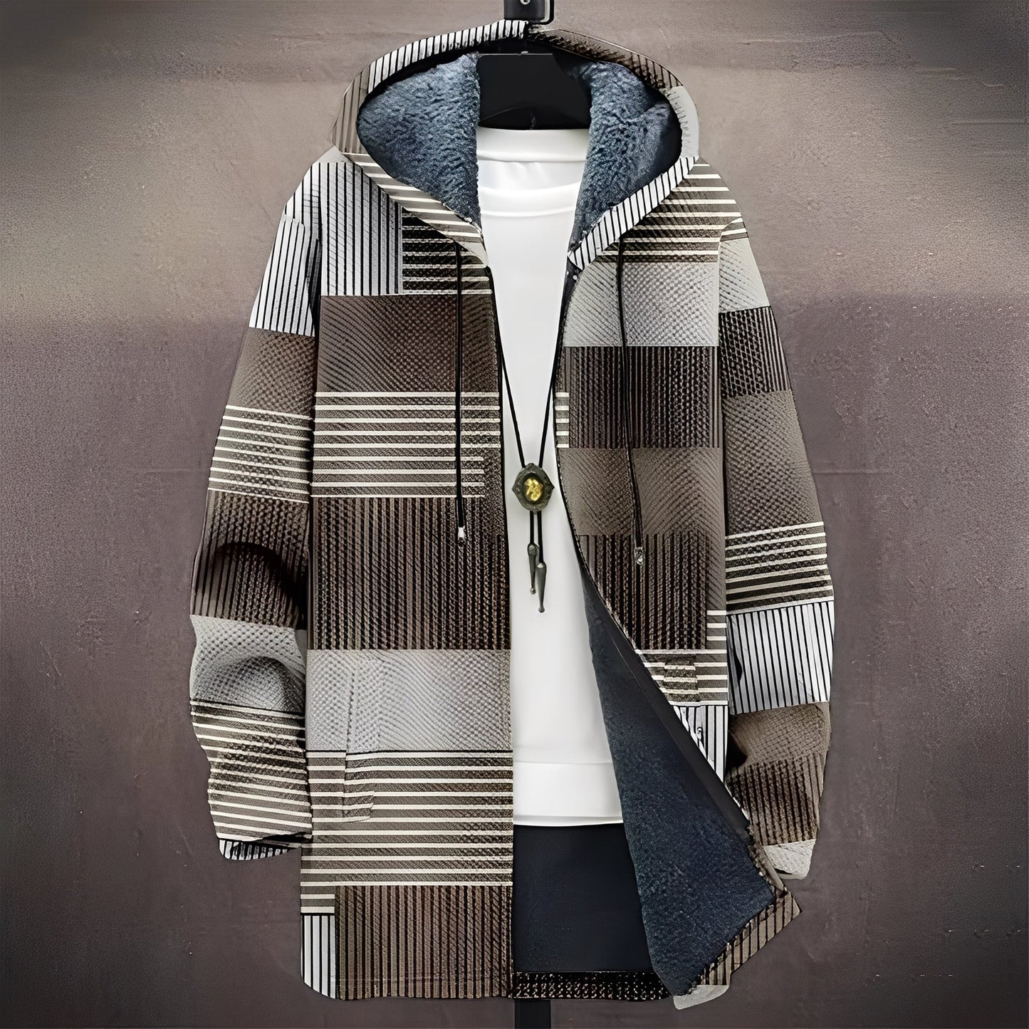 Wiley - Stilig, allsidig frakk med trykk for herrer