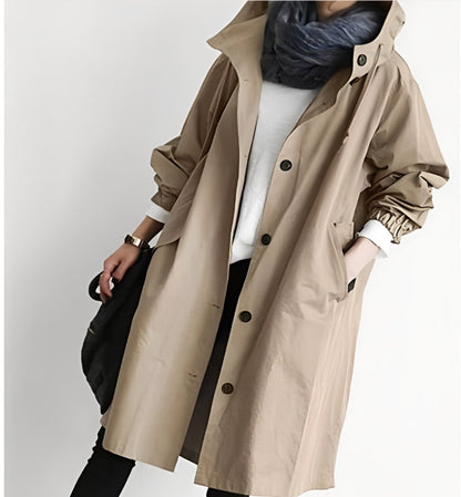 Alicia - Trenchcoat med hette for kvinner