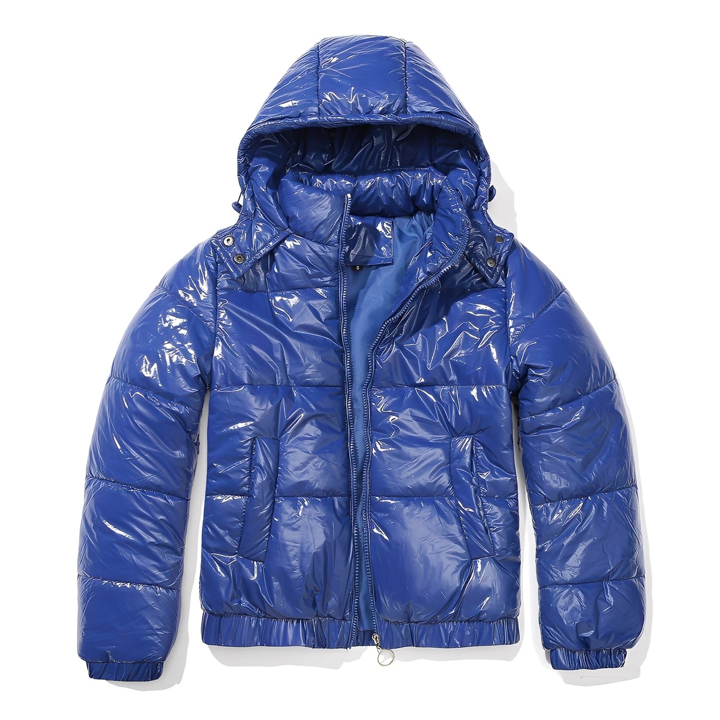 Yazmin - Stilfulle, glansende jakke med hette for damer