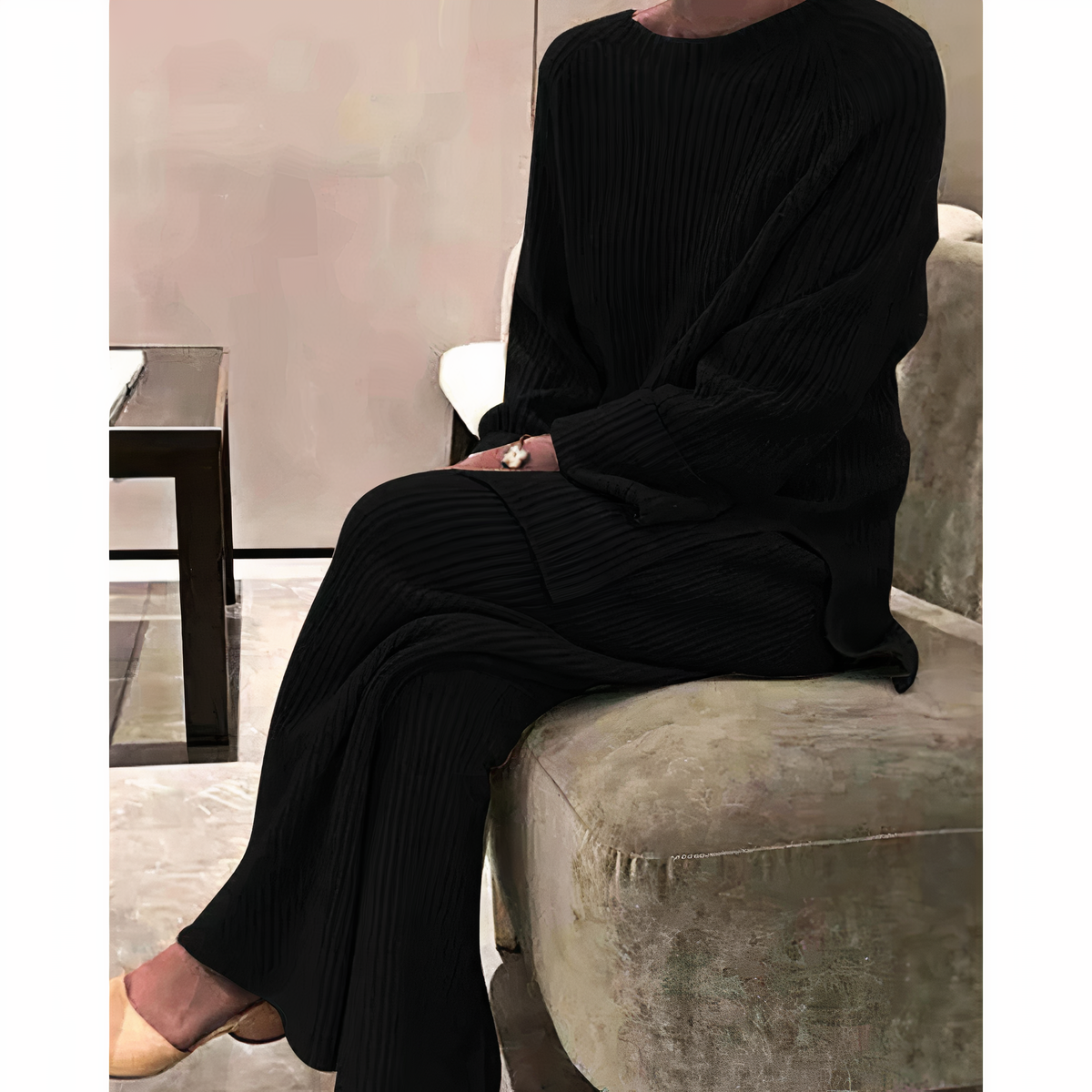 Samantha – Strikket Casual-Set Genser & Bukse