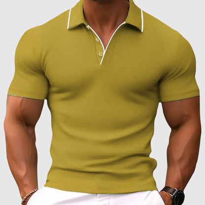 Jaren - Uformell Slim-Fit Polo T-skjorte for Menn