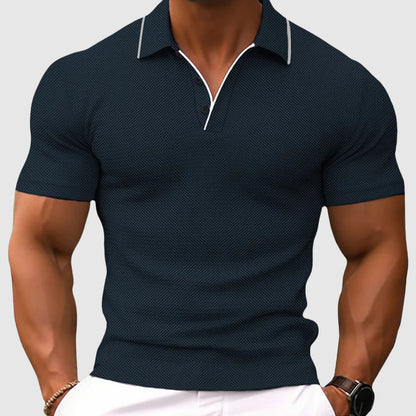 Jaren - Uformell Slim-Fit Polo T-skjorte for Menn