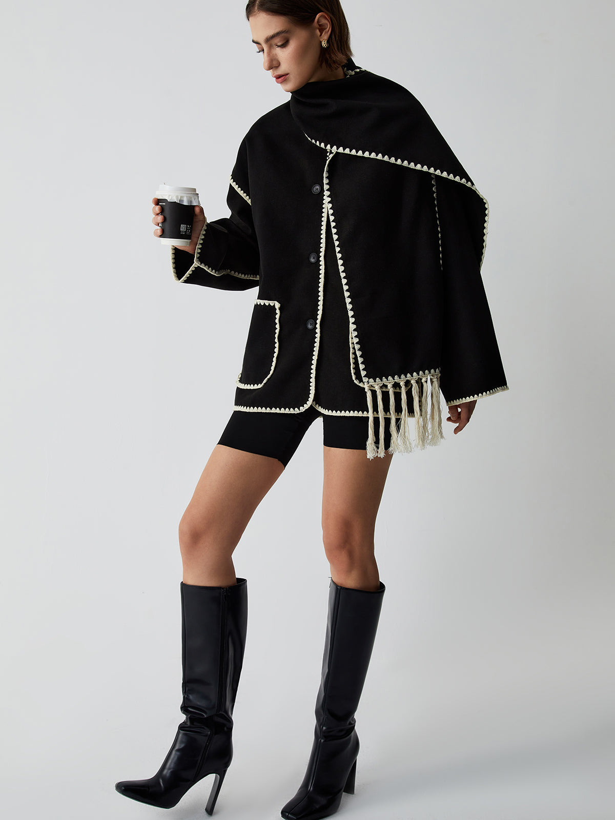 Elodie – Jakke med sjal