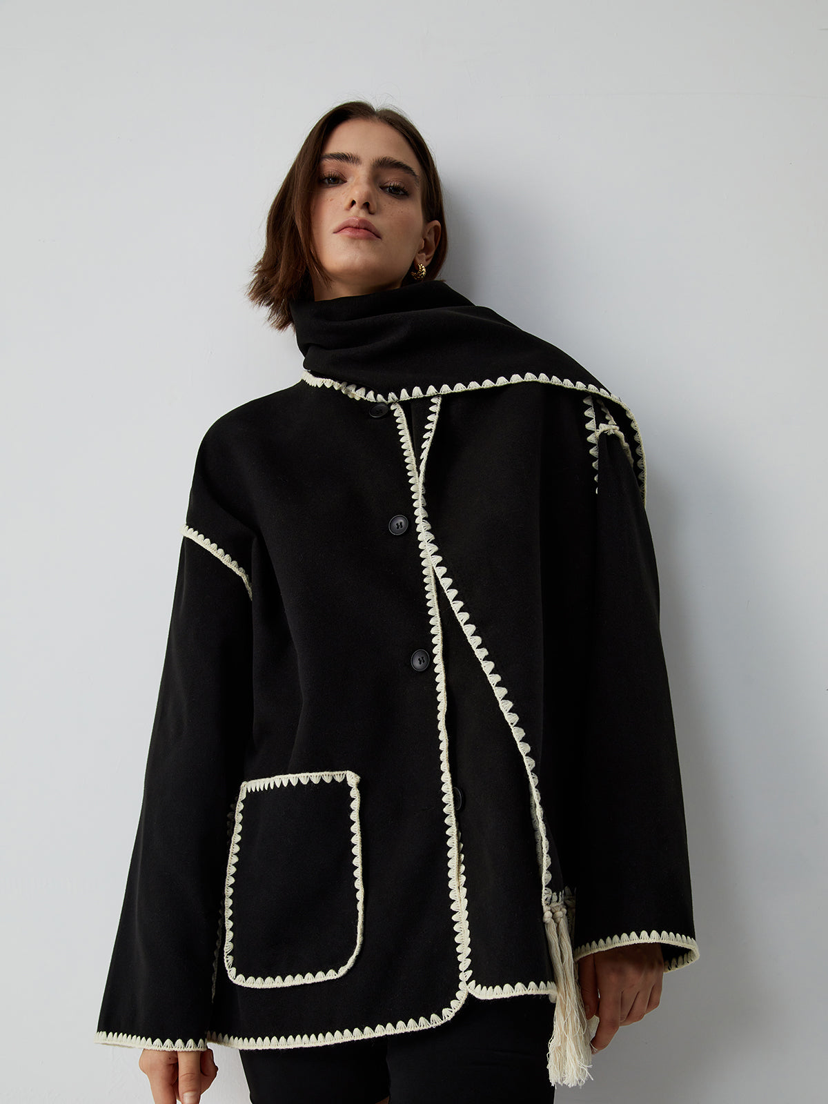 Elodie – Jakke med sjal